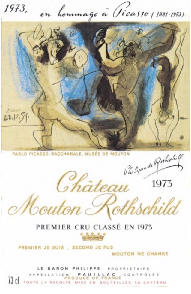 Château Mouton Rothschild 1973, Picasso