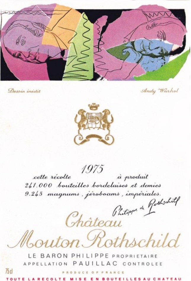 Château Mouton Rothschild 1975, Warhol